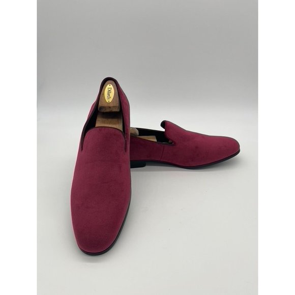 Men's Zion Smoking Slipper Loafers Size 12M Dark Pink - Picture 2 of 12